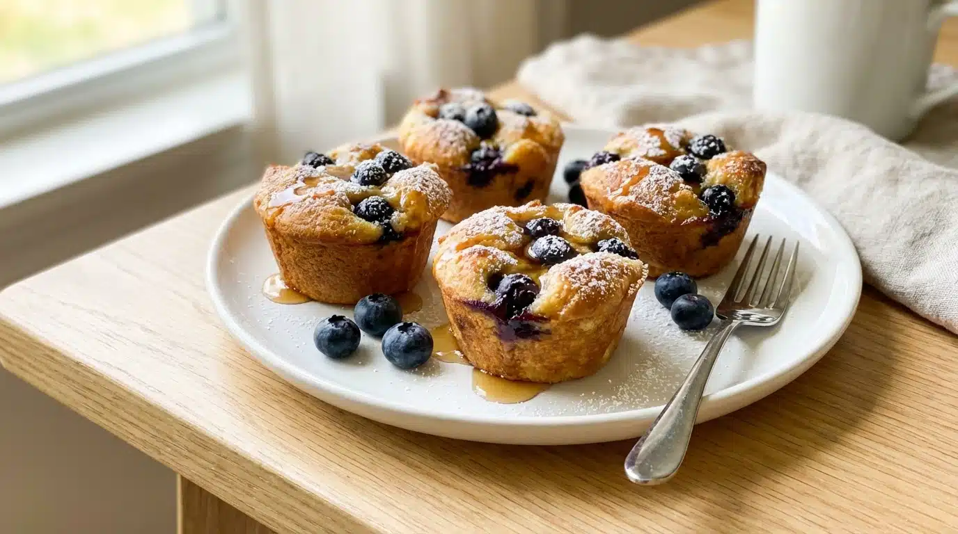 Blueberry French Toast Cupcakes
