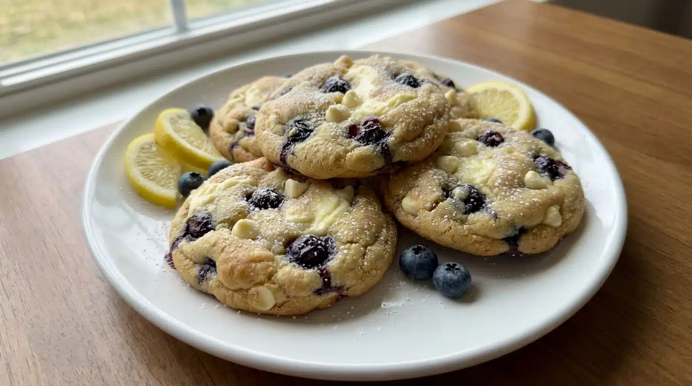 Lemon Blueberry Cheesecake Cookies