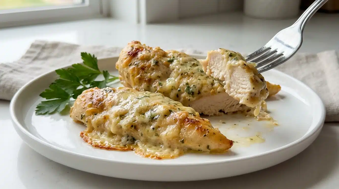 Melt-In-Your-Mouth Caesar Chicken