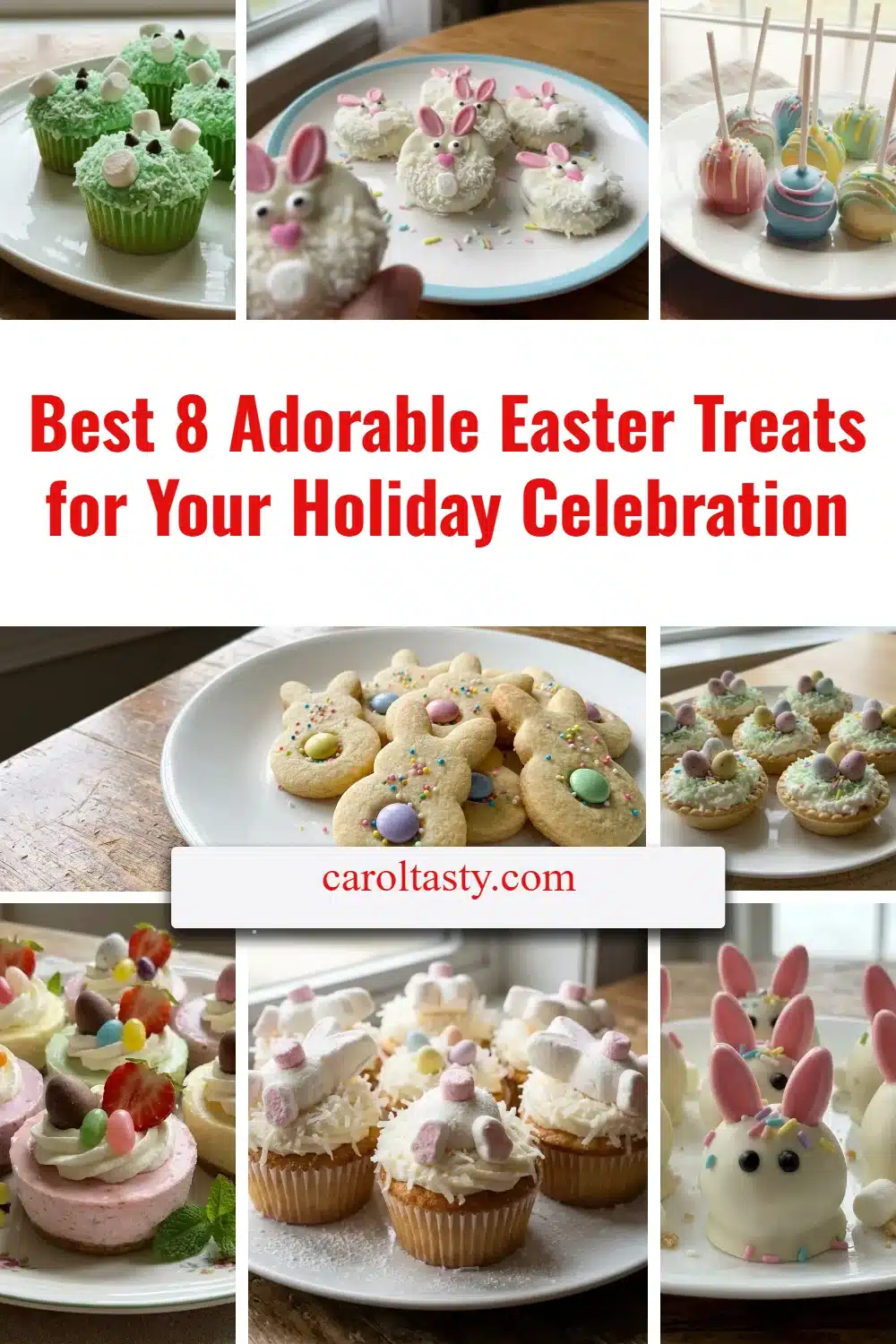 Colorful and adorable Easter treats for a festive holiday celebration.