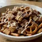 Delicious Caramel Churro Chex Mix with sweet and crunchy flavors