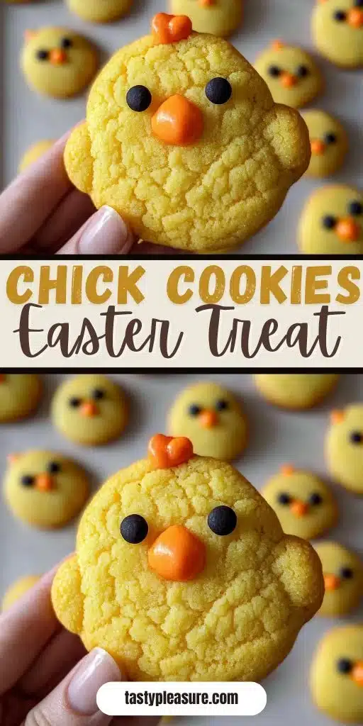 Freshly baked Chick Cookies on a plate, ready to be enjoyed.