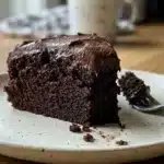 Delicious chocolate cake made with mayonnaise for extra moistness