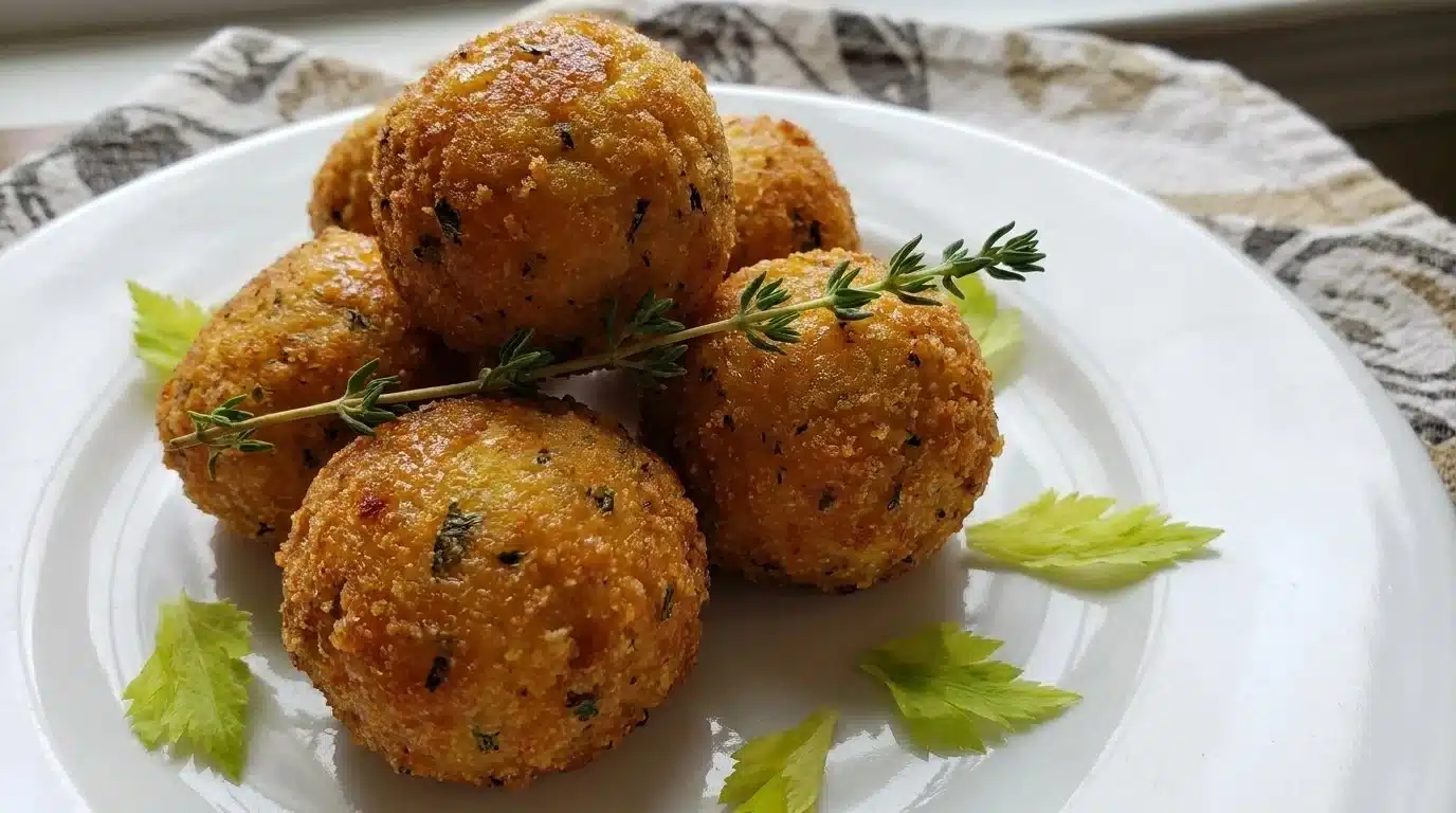Crispy Cornbread Dressing Balls