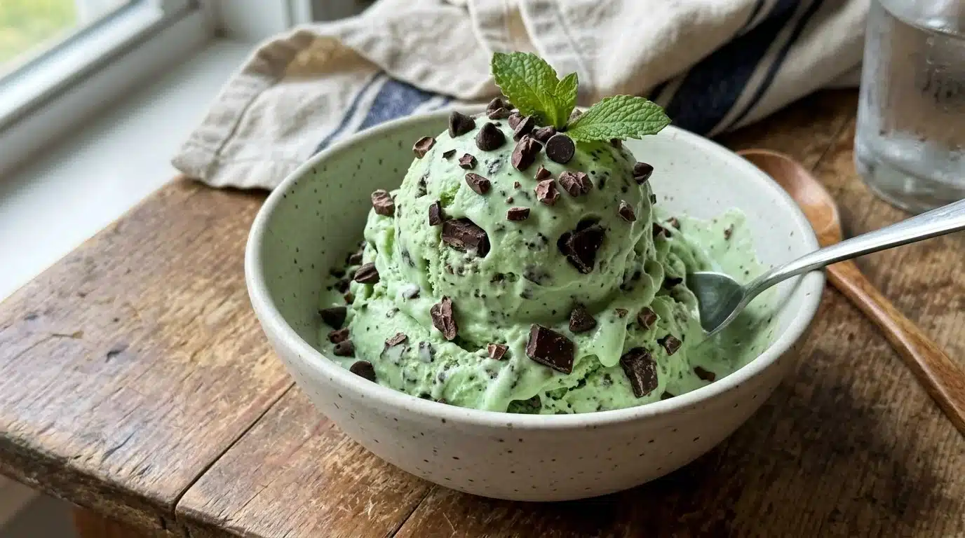 Mint Chocolate Chip Protein Ice Cream