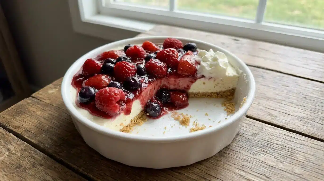 No-Bake Berry Cheesecake Bowls
