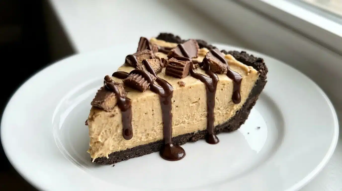 No Bake Peanut Butter Cup Pie