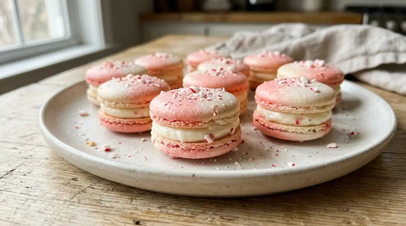 Peppermint Macarons