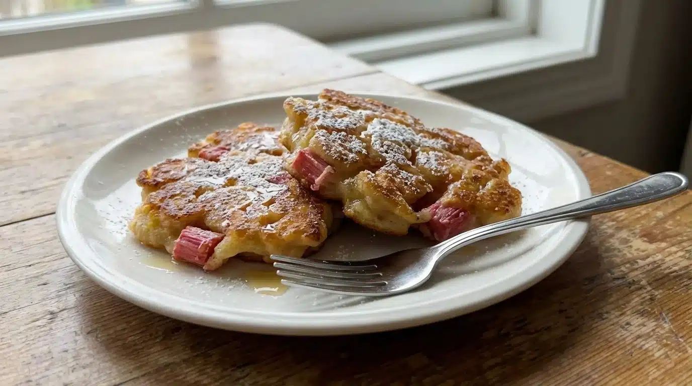 Rhubarb Fritters