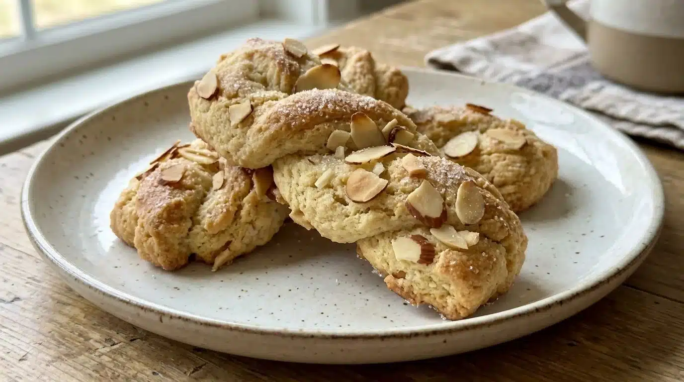 Soft Ricotta Almond Biscuit Twists