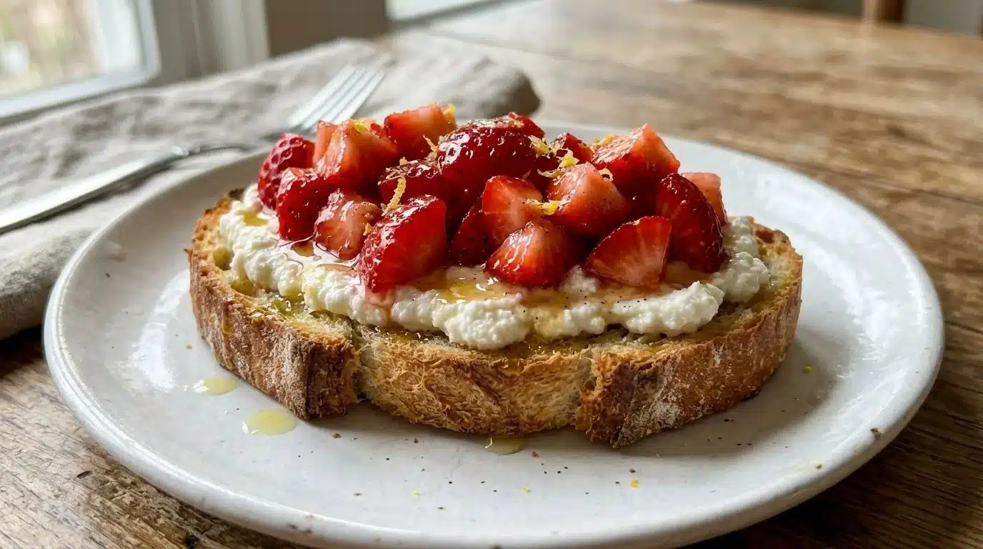 Strawberry Ricotta Bruschetta