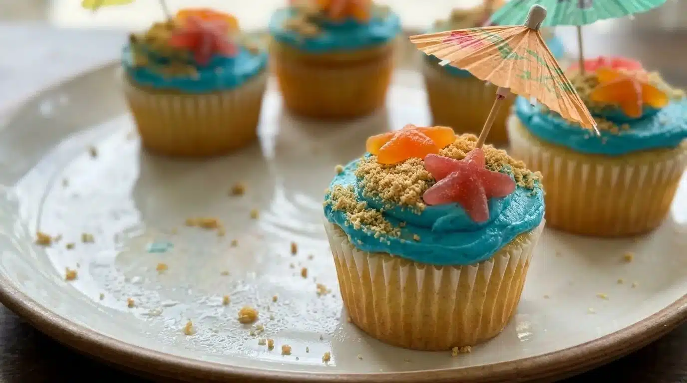 Summer Beach Party Cupcakes
