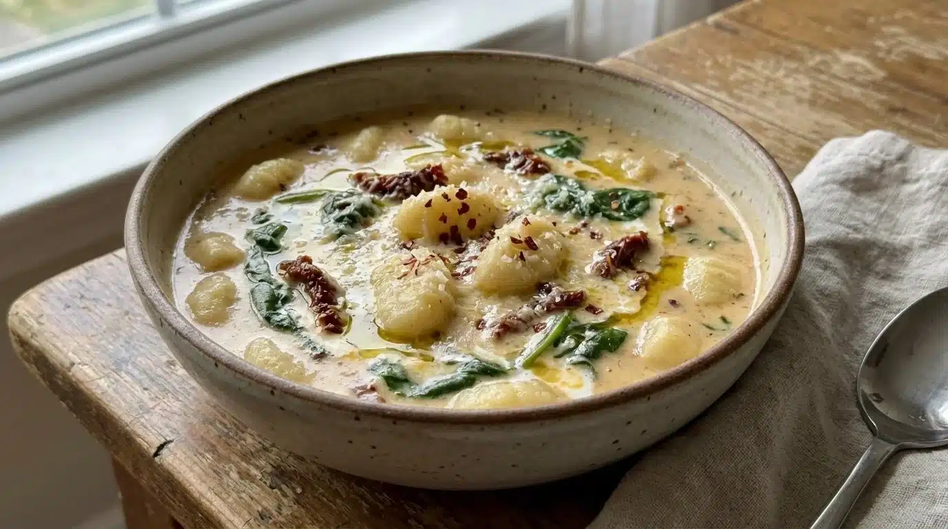 Sun Dried Tomato Gnocchi Soup