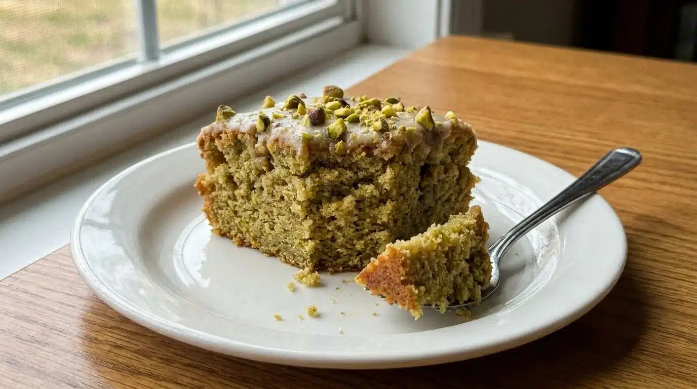 Vegan Pistachio Coffee Cake