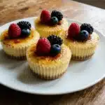 Crème Brûlée Cheesecake Cupcakes
