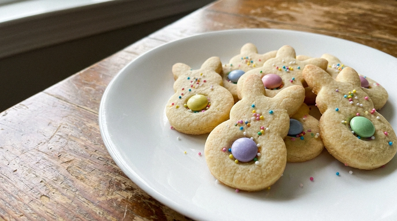 Easter Bunny Button Cookies