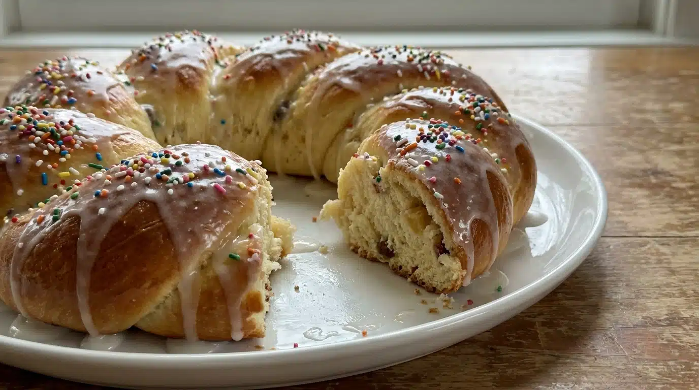 Italian Sweet Glazed Easter Bread
