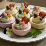 Easter No-Bake Mini Cheesecakes