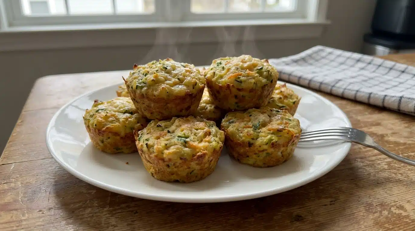Parmesan Zucchini Potato Muffins