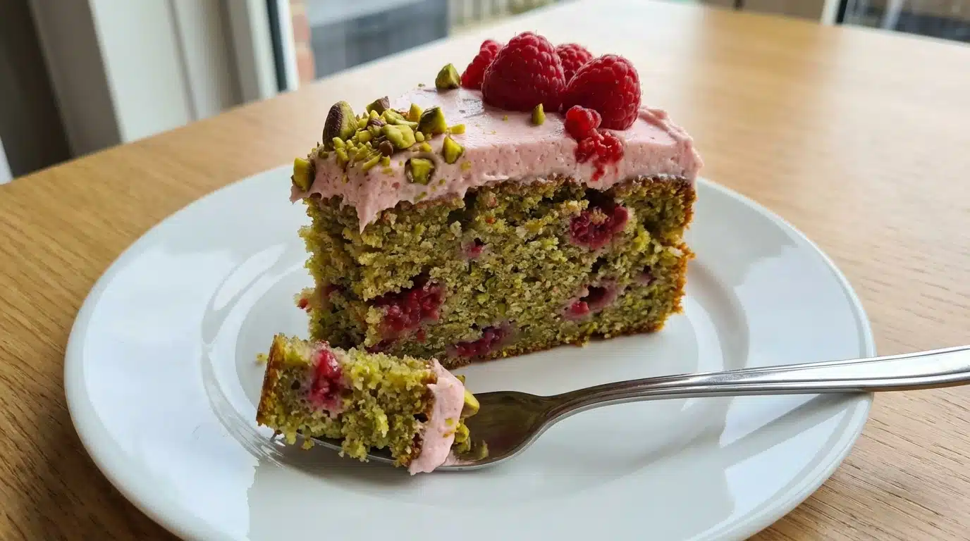 Pistachio Raspberry Cake