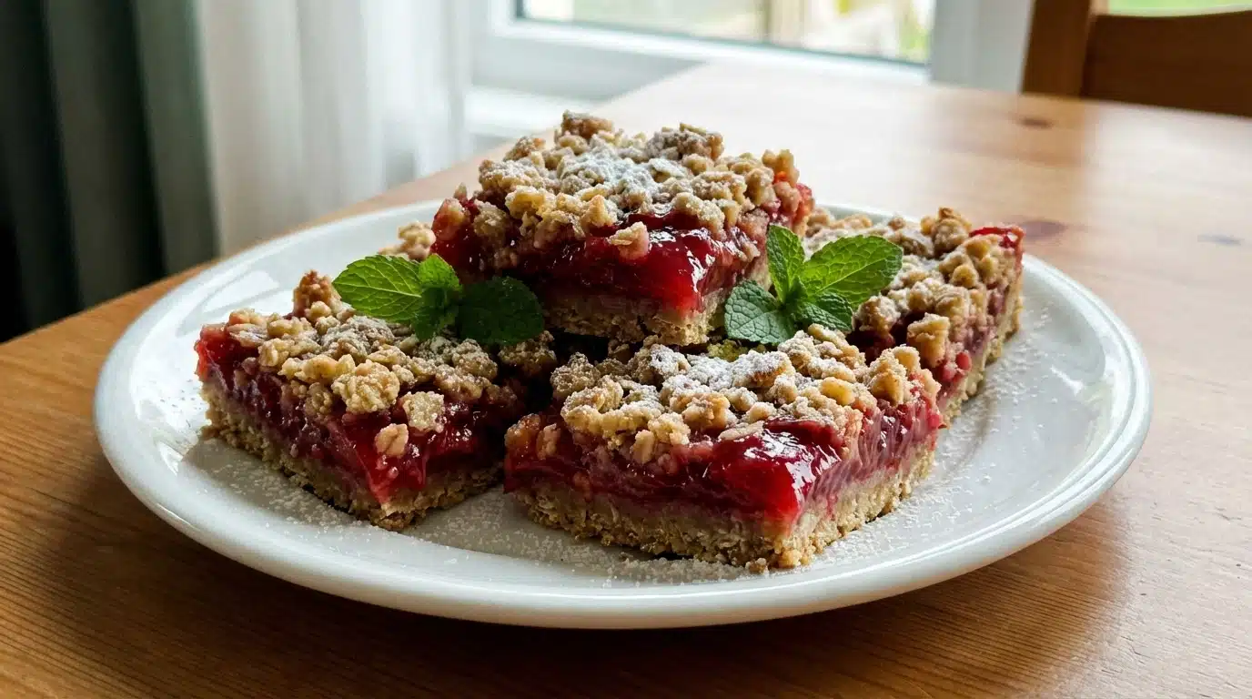 Rhubarb Squares