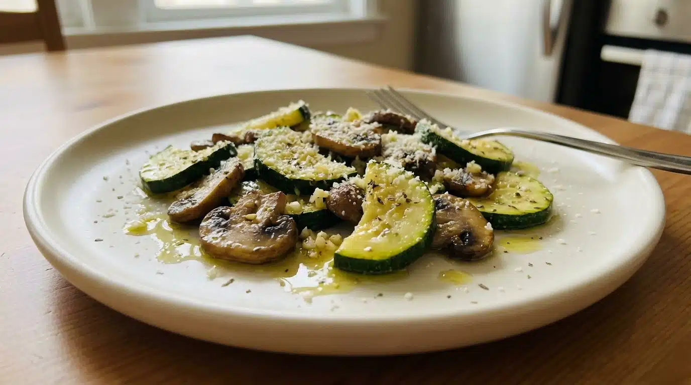 Skillet Zucchini and Mushrooms
