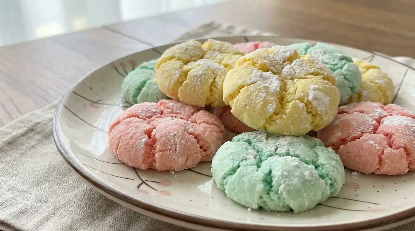 Springtime Crinkle Cookies