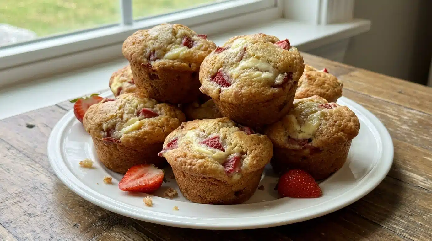 Strawberry Cream Cheese Muffins