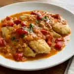 Tilapia in Roasted Pepper Sauce