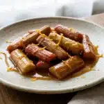 Vegan Maple-Glazed Roasted Rhubarb