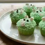 Green Easter Bunny Cupcakes