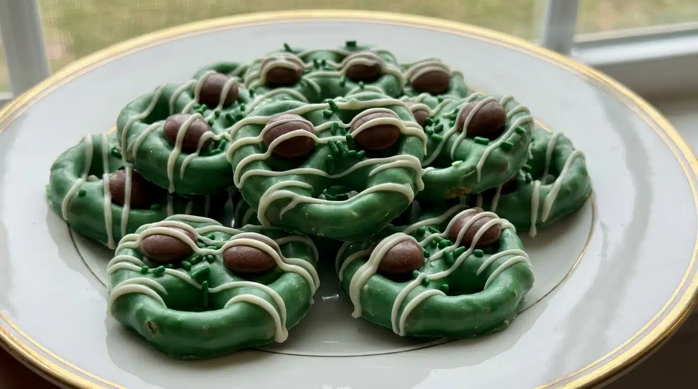 Shamrock Pretzel Treats